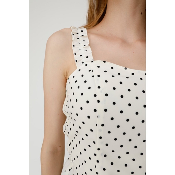 Polkadot Cropped Tank Top by Moussy - Picture 10 of 12